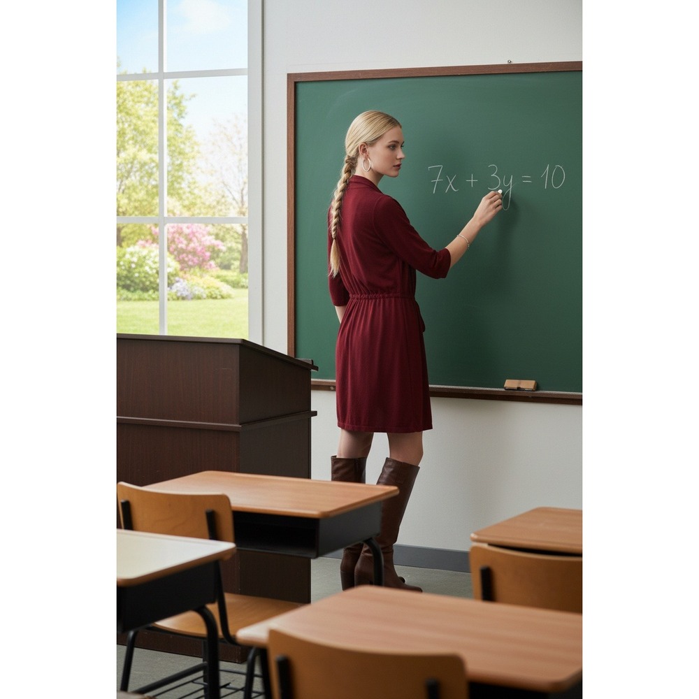 Vintage Spanish Boho Hoss Intropia Burgundy wool dress & cardigan Minimalist